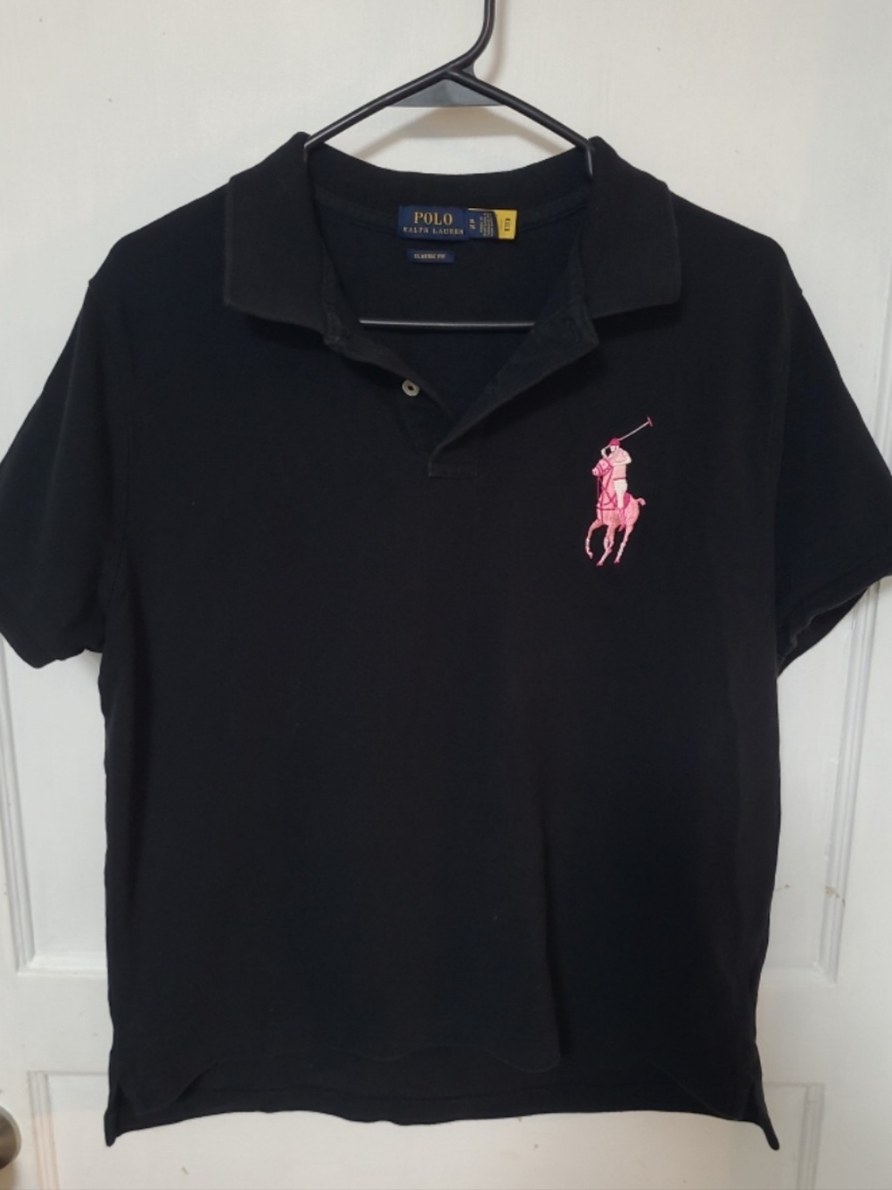 Polo Ralph Lauren Classic Fit Polo Shirt in Black Big Pony Size XL